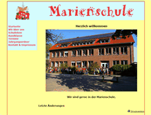 Tablet Screenshot of marienschule-marienfeld.de